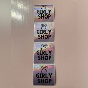 NEW 50 ct. Custom 2” Round Pretty In Pink Holographic Round Stickers